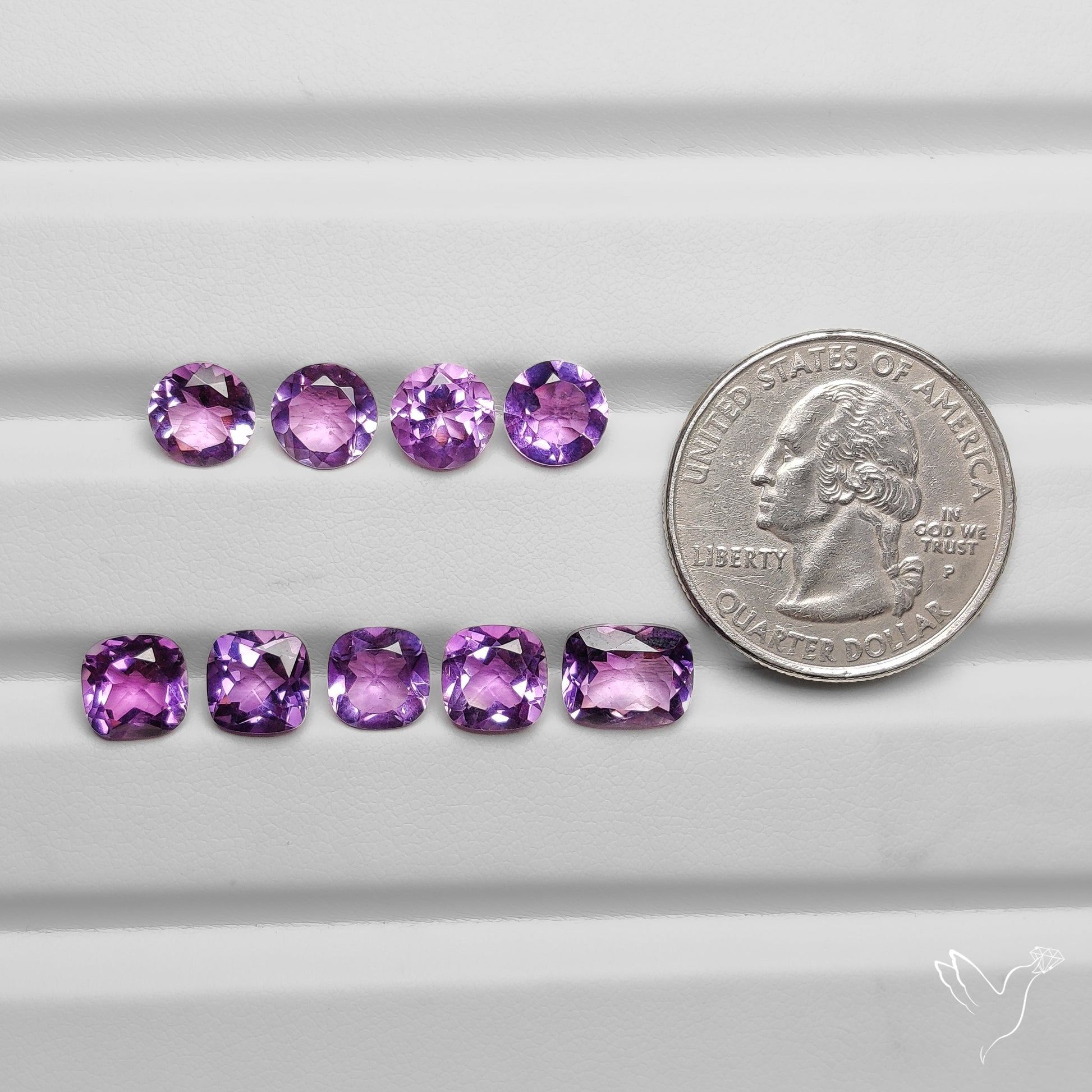 Faceted Amethysts Lot