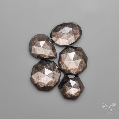 Rose Cut Silversheen Obsidian Lot