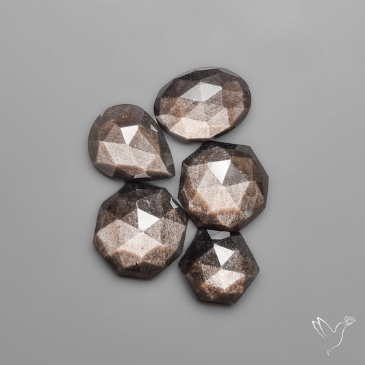 Rose Cut Silversheen Obsidian Lot