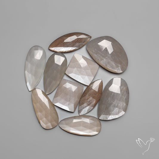 Rose Cut Mix Moonstone Lot