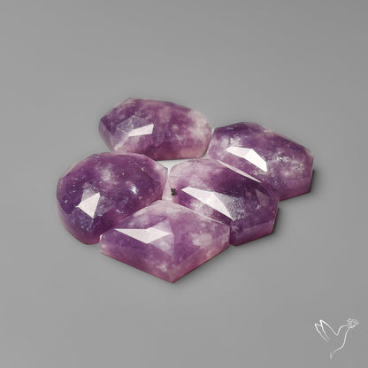 Rose Cut Amethyst In Quartz Lot