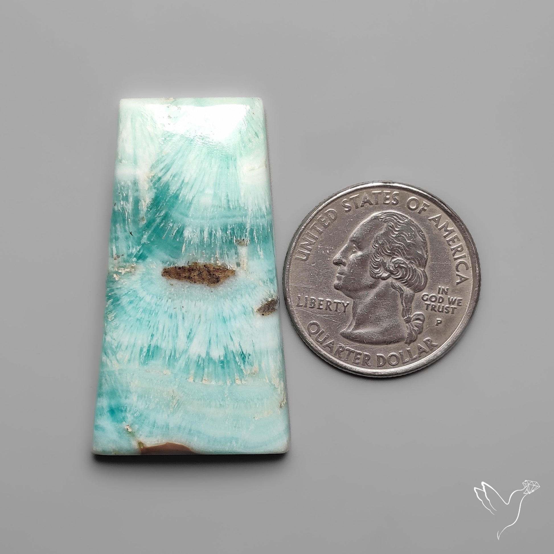 Caribbean Calcite With Aragonite Cabochon