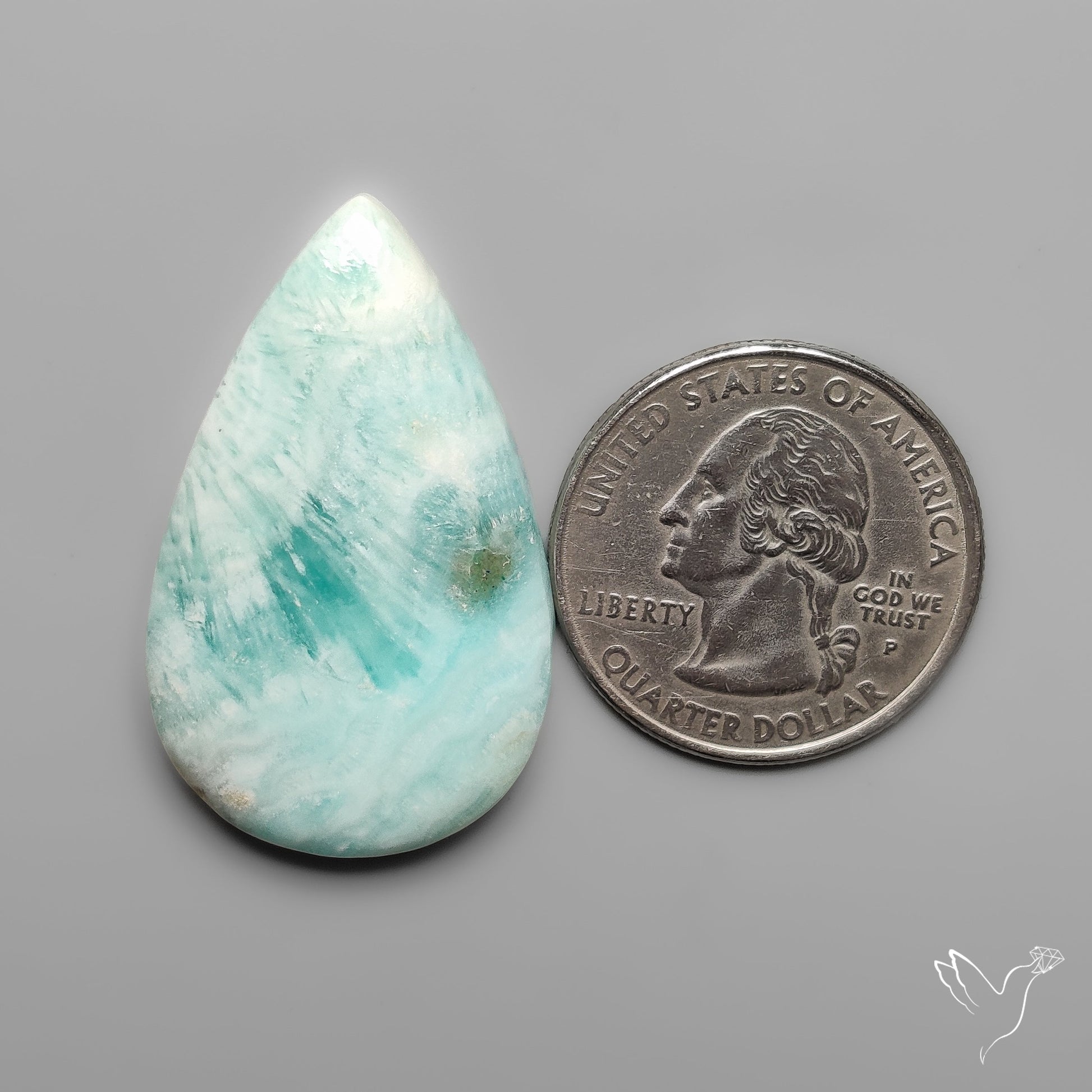 Caribbean Calcite With Aragonite Cabochon