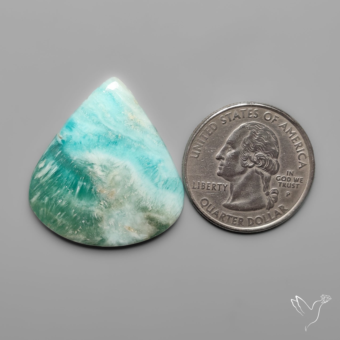 Caribbean Calcite With Aragonite Cabochon