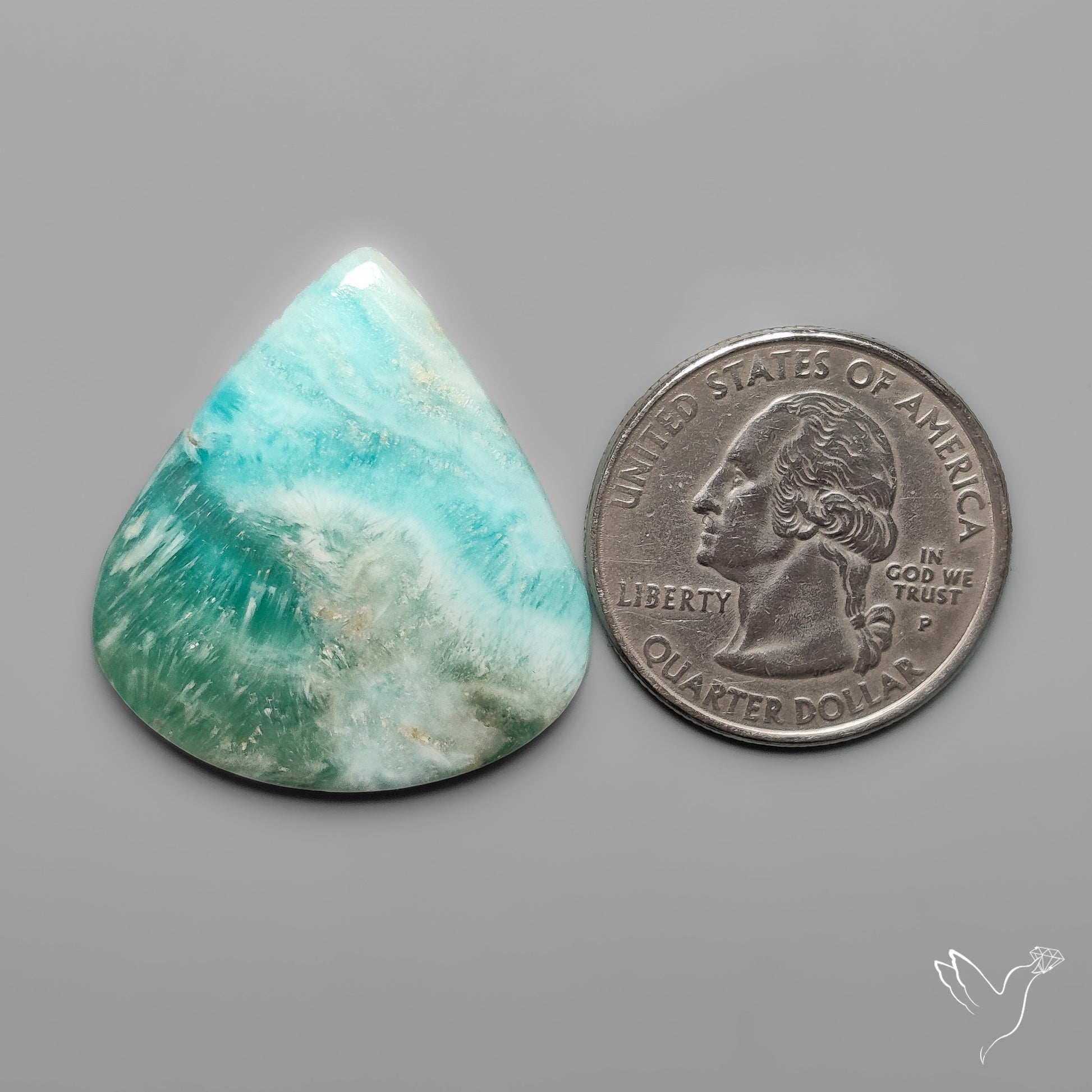Caribbean Calcite With Aragonite Cabochon