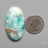 Caribbean Calcite With Aragonite Cabochon