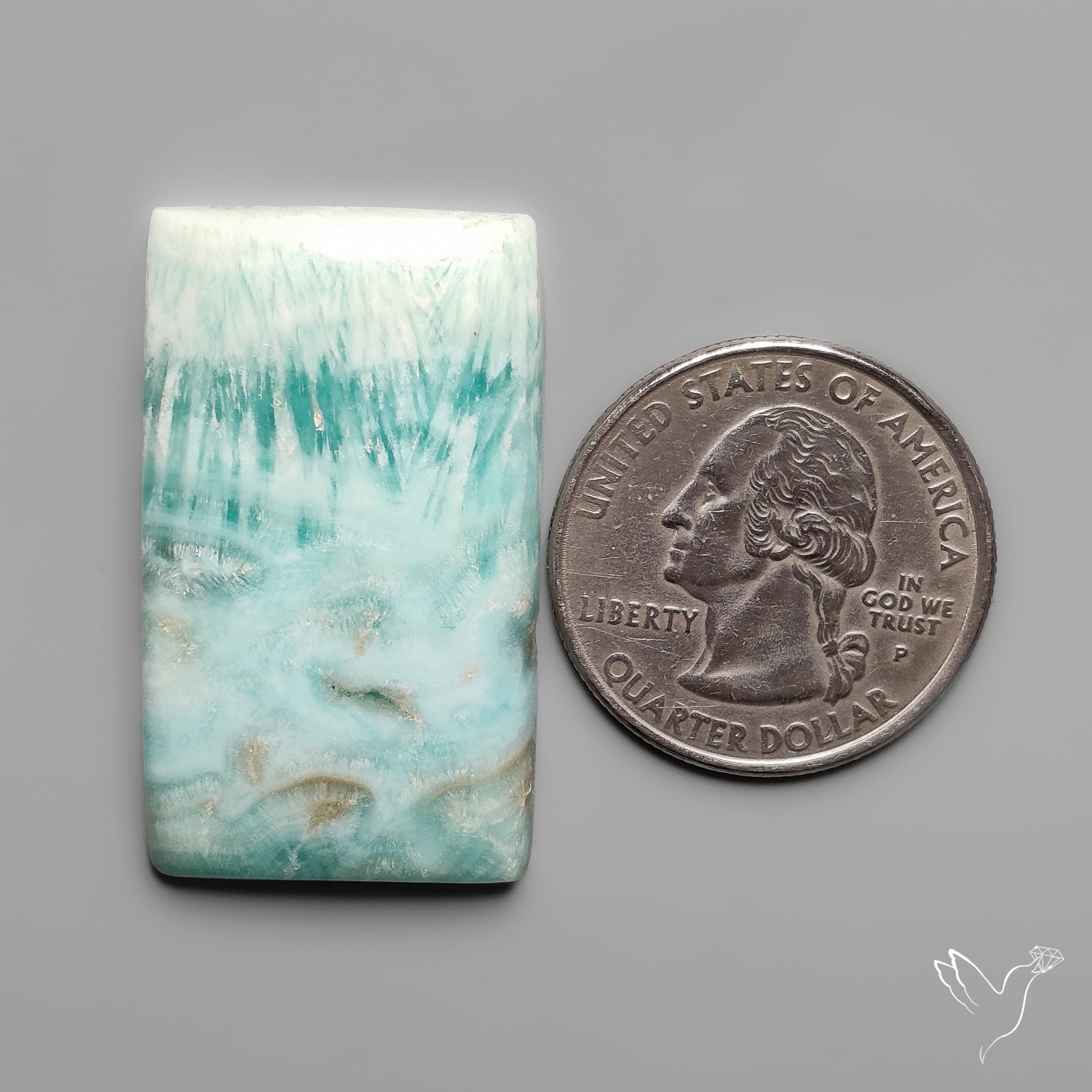Caribbean Calcite With Aragonite Cabochon