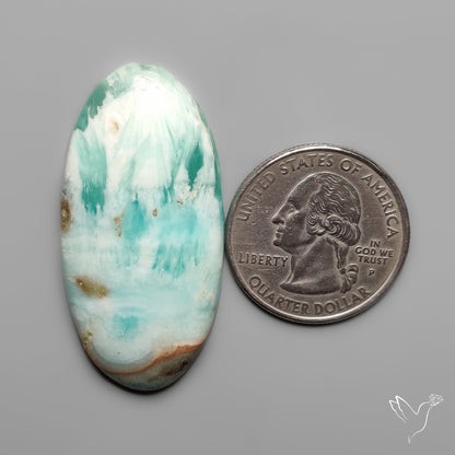 Caribbean Calcite With Aragonite Cabochon
