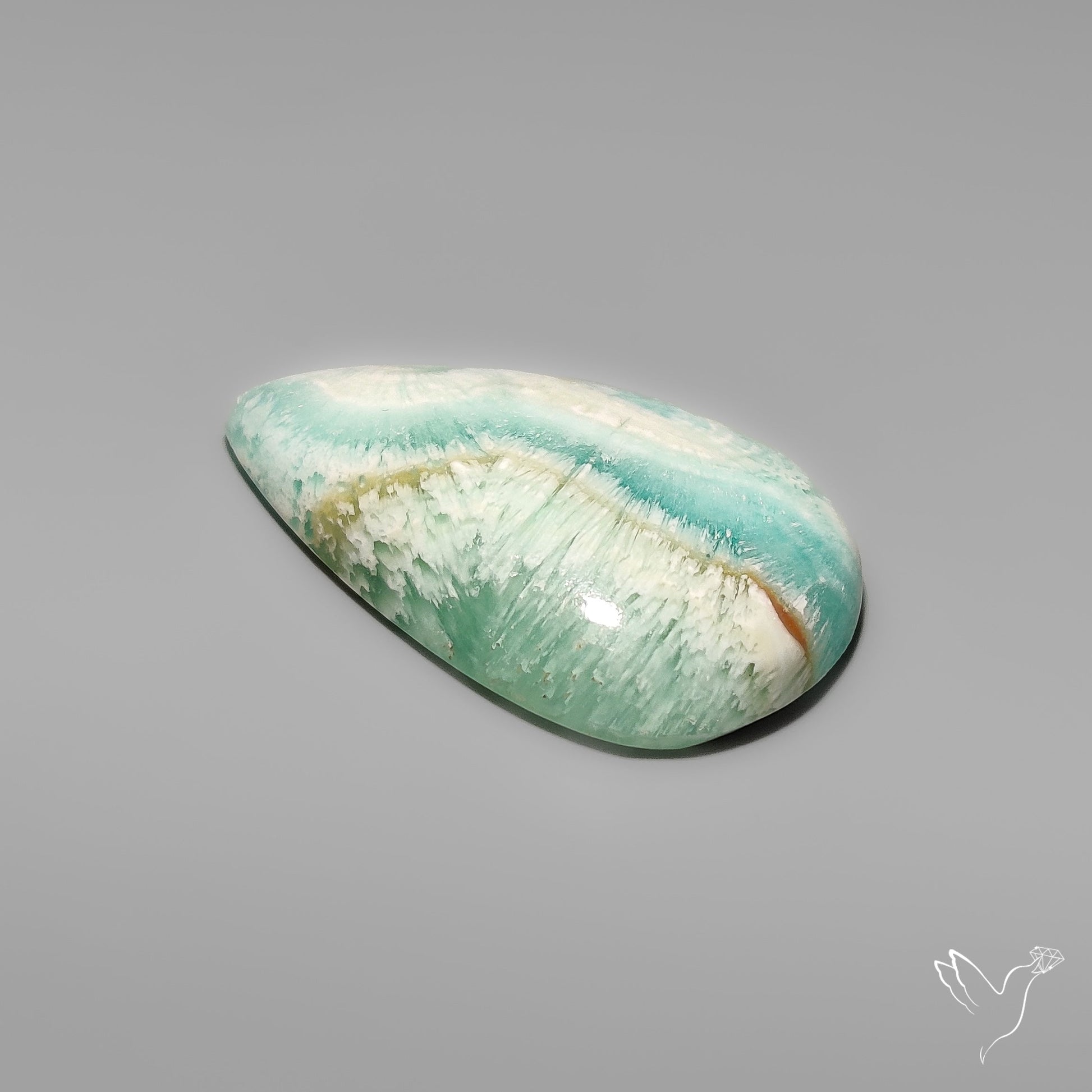 Caribbean Calcite With Aragonite Cabochon