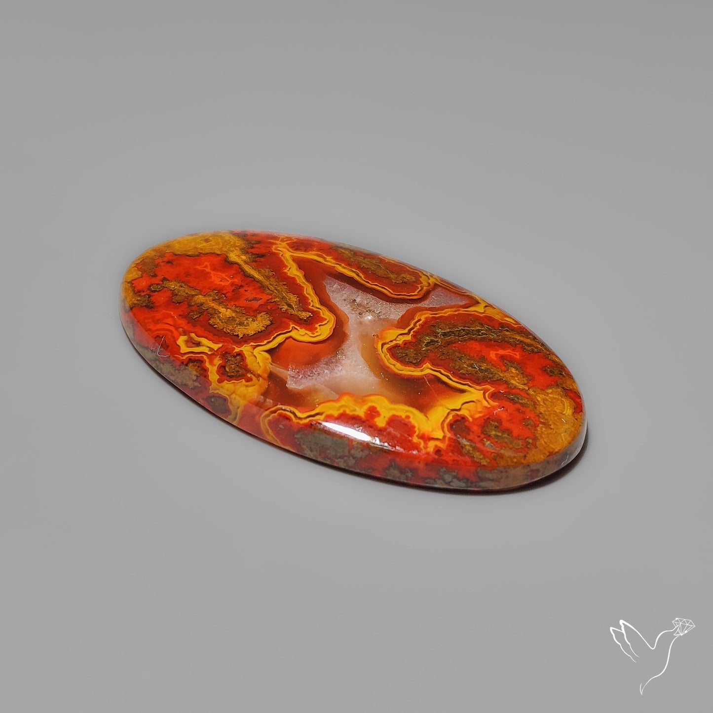 Moroccan Seam Agate Cabochon