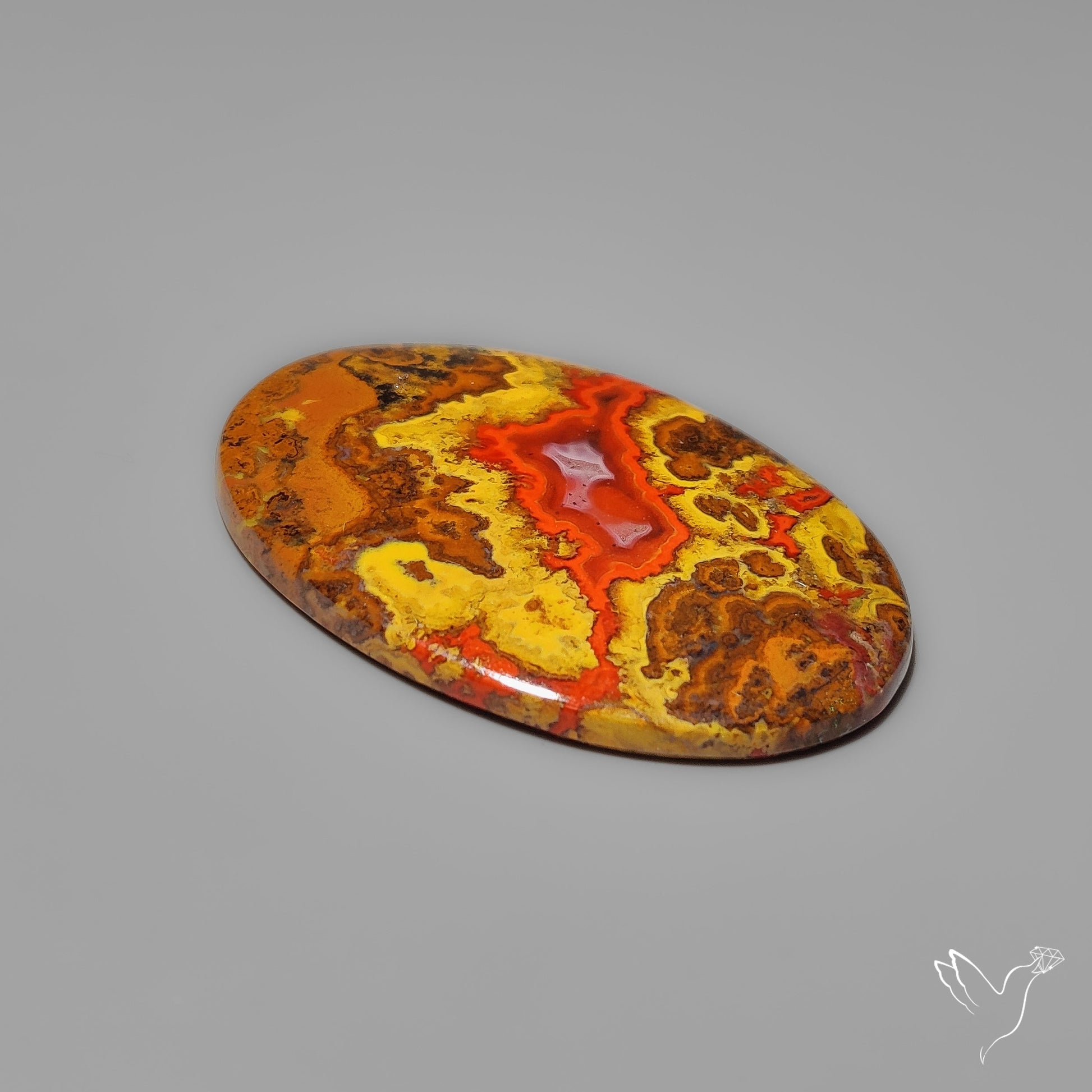Moroccan Seam Agate Cabochon