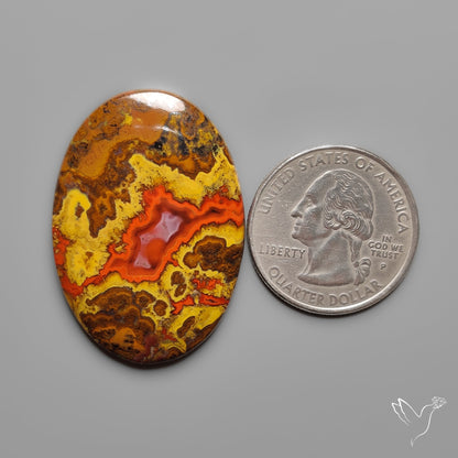 Moroccan Seam Agate Cabochon