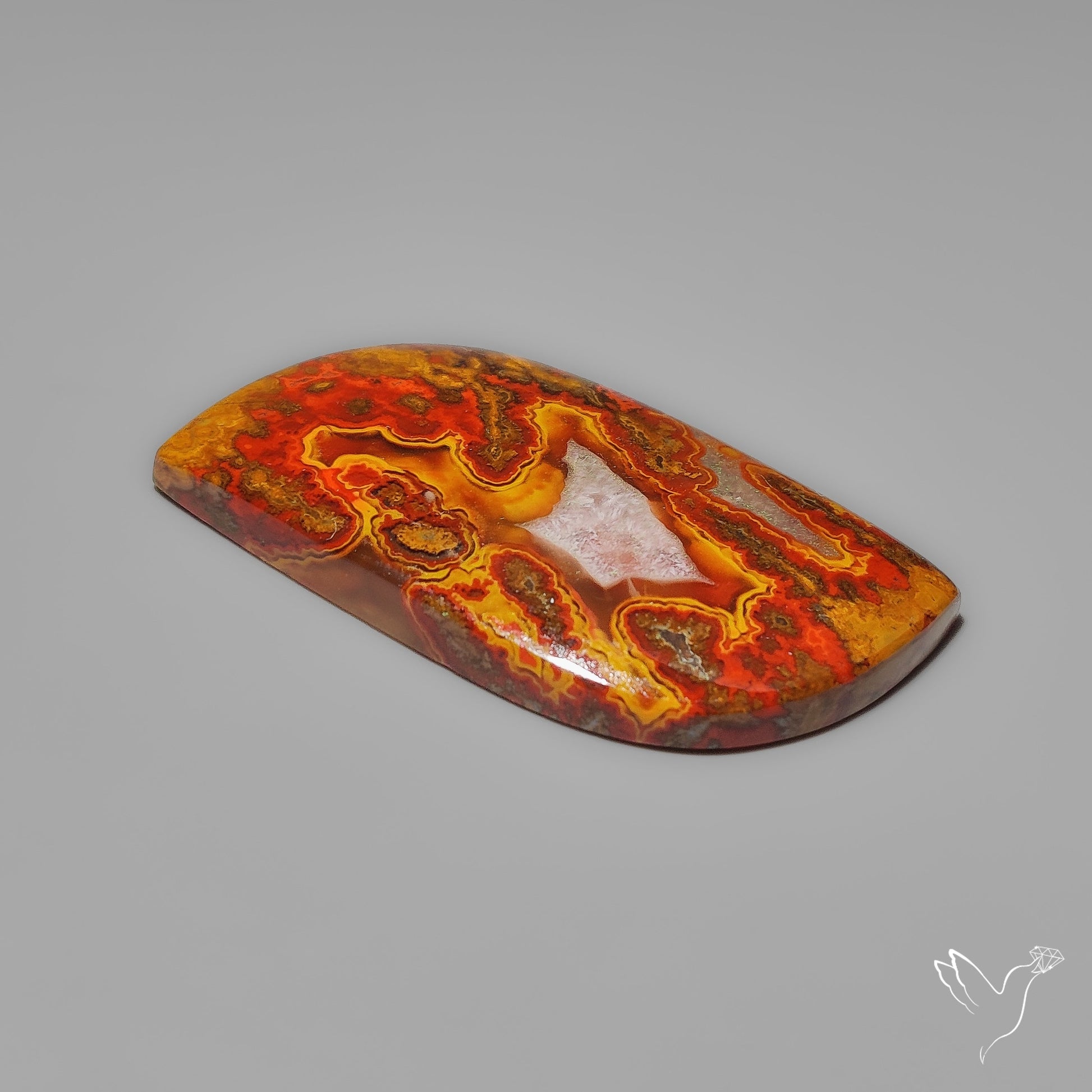 Moroccan Seam Agate Cabochon