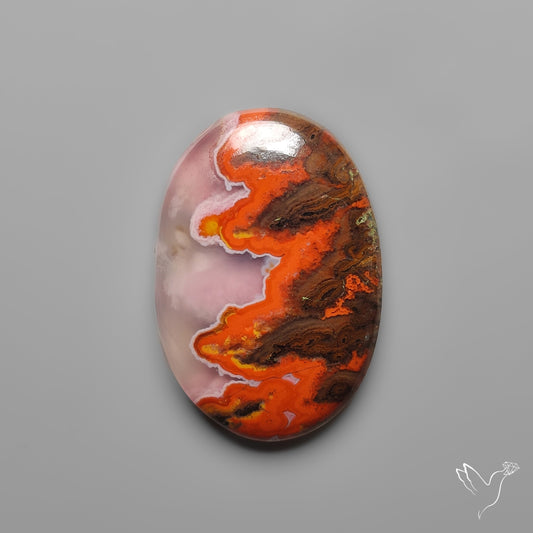 Moroccan Seam Agate Cabochon