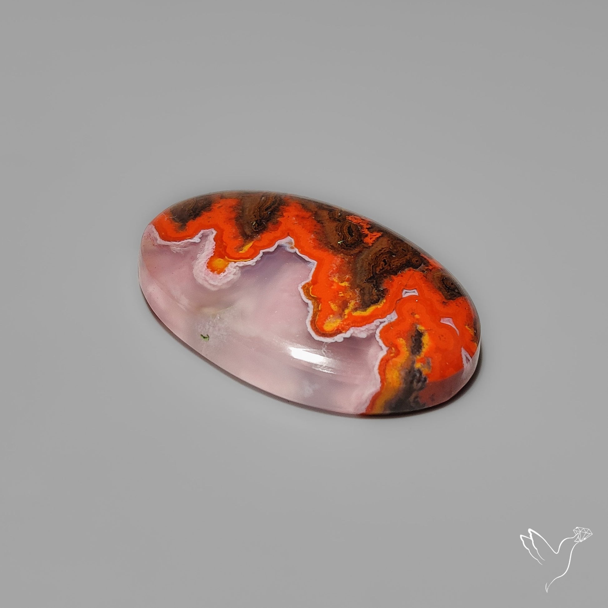 Moroccan Seam Agate Cabochon