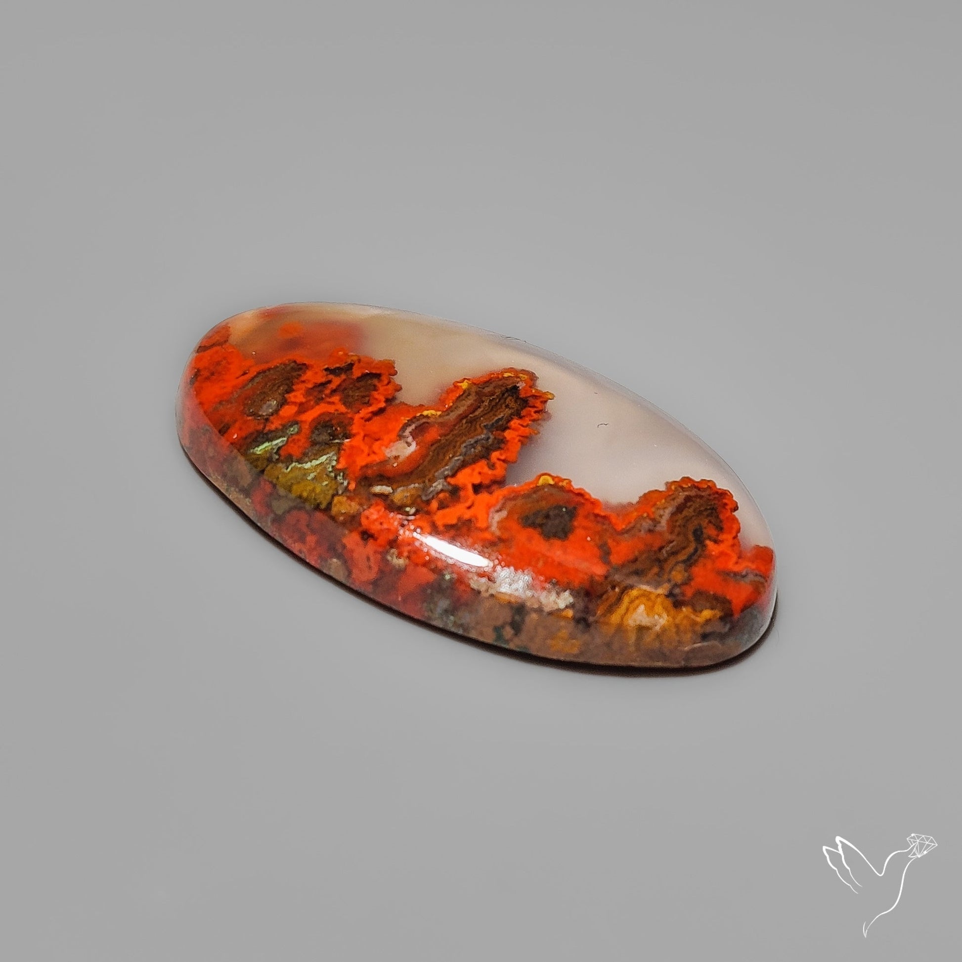 Moroccan Seam Agate Cabochon