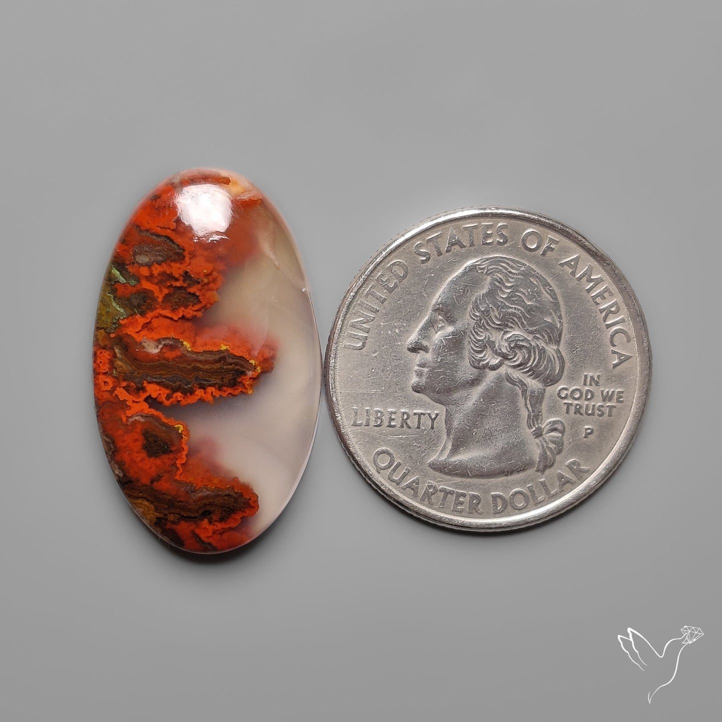 Moroccan Seam Agate Cabochon