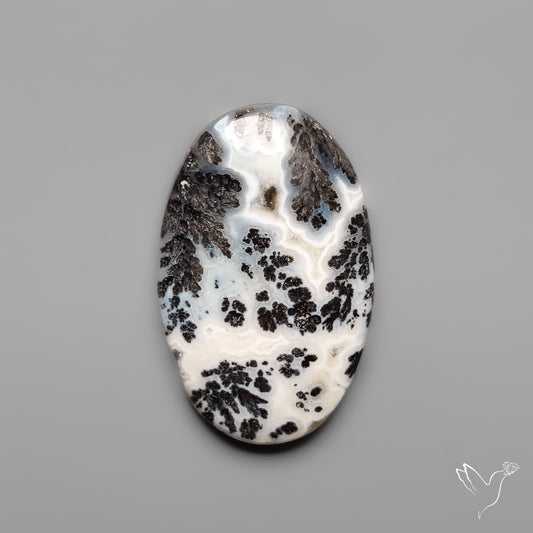Dendritic Parallel Agate Cabochon