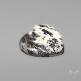 Dendritic Parallel Agate Heart Carving