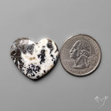 Dendritic Parallel Agate Heart Carving