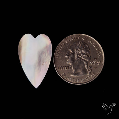 Mother Of Pearl Heart Carving