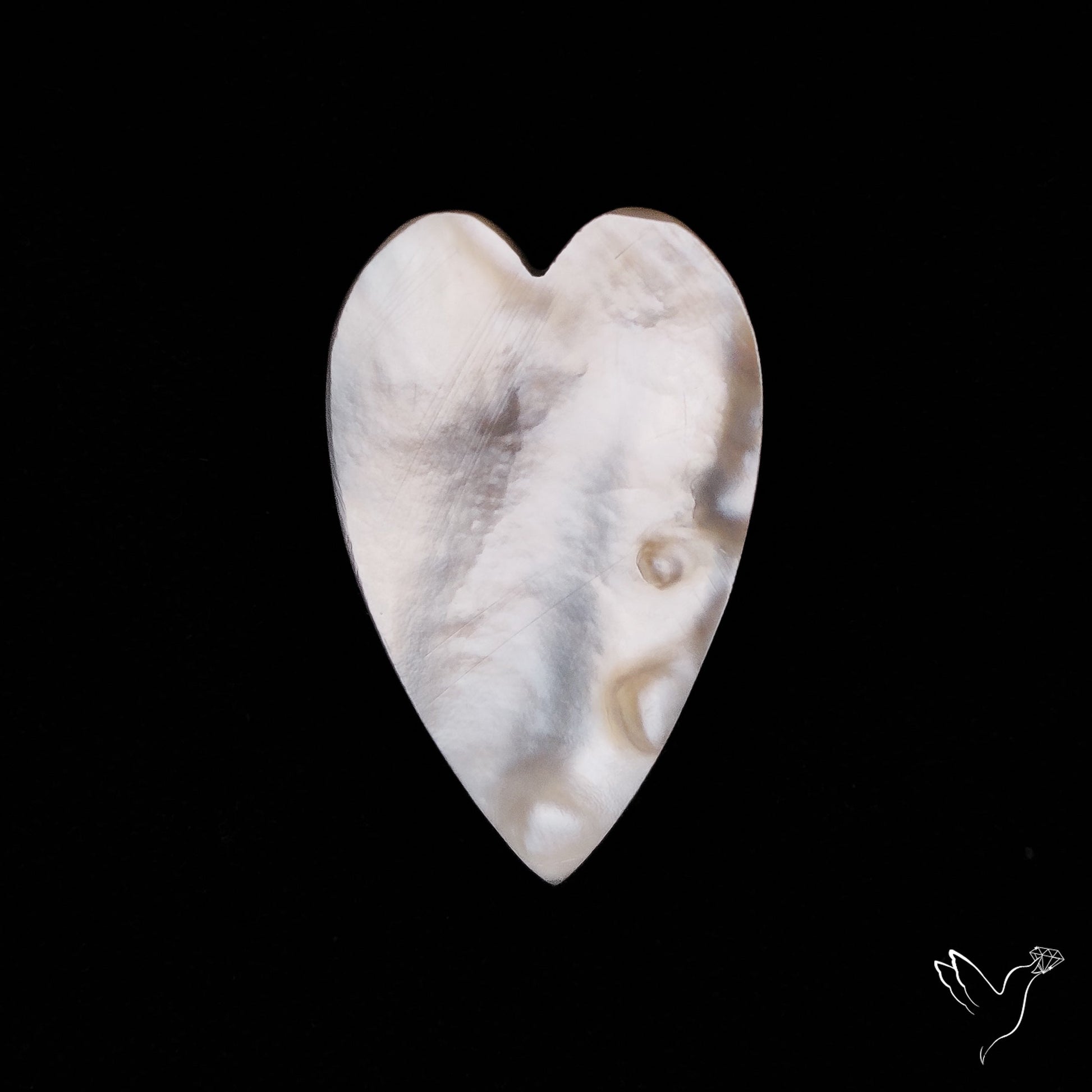 Mother Of Pearl Heart Carving