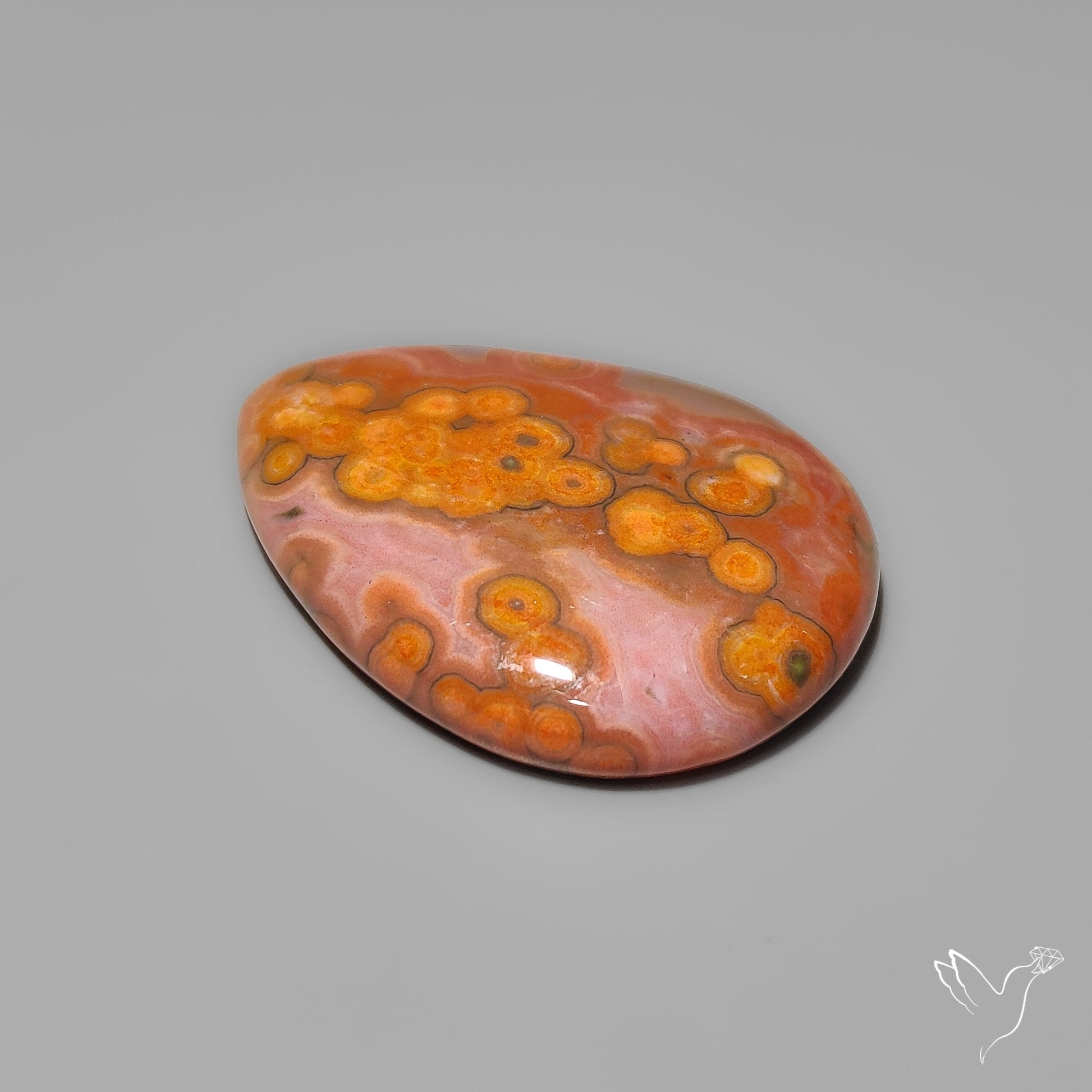 Orbicular Ocean Jasper Cabochon