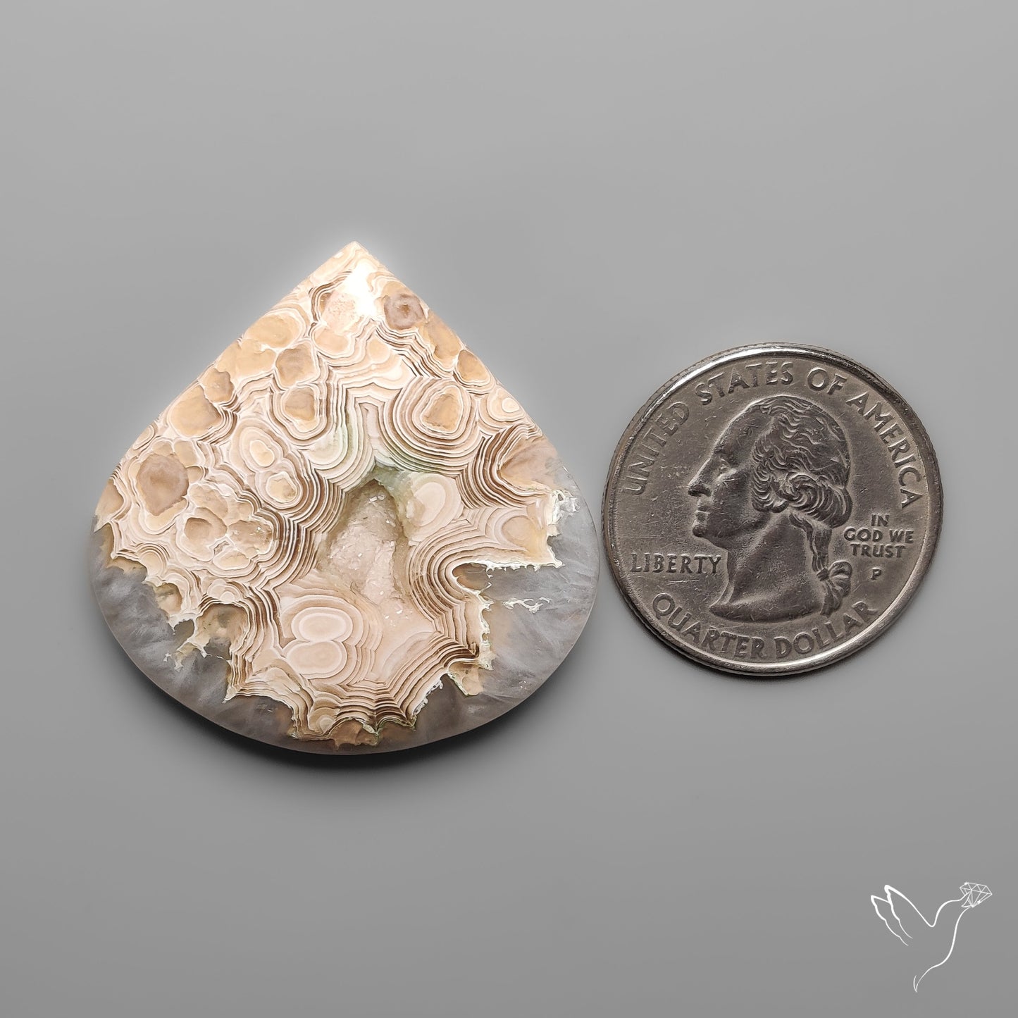 Crazylace Agate With Pocket Druzy