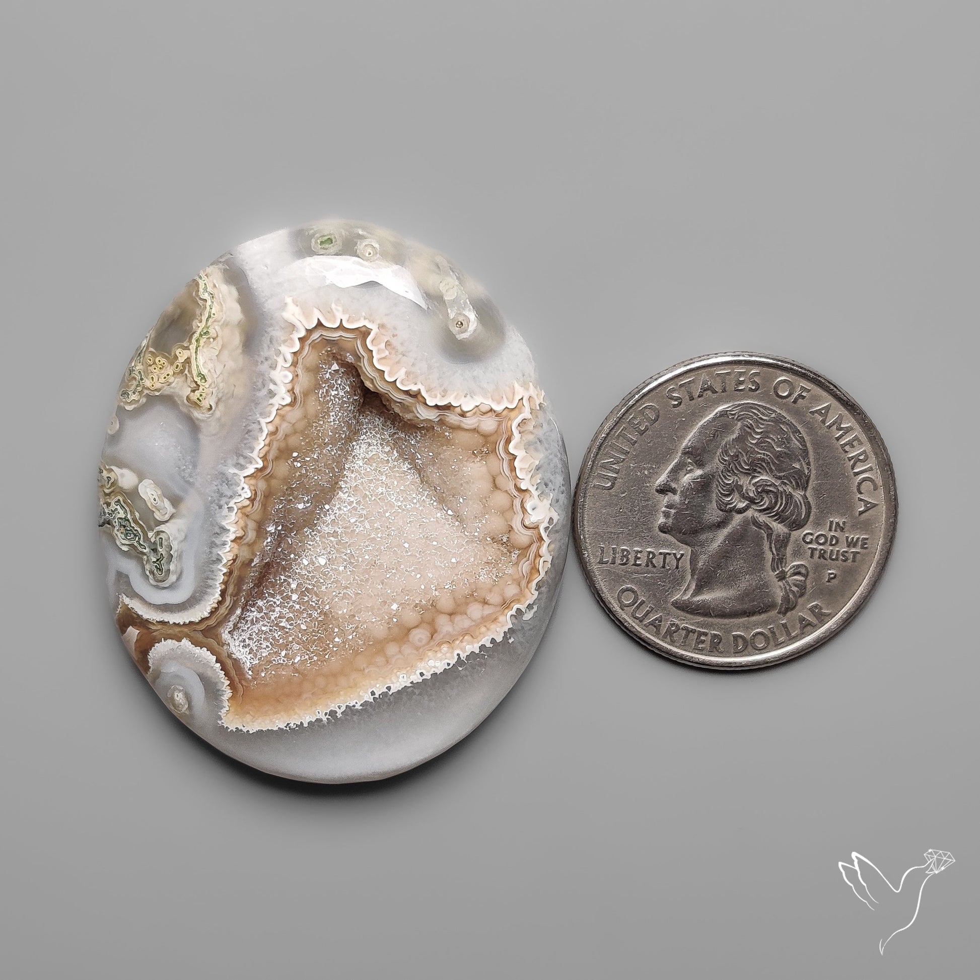 Crazylace Agate With Pocket Druzy
