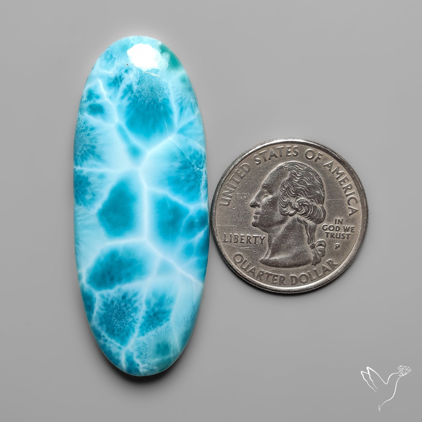 AAA Top Grade Larimar Cabochon