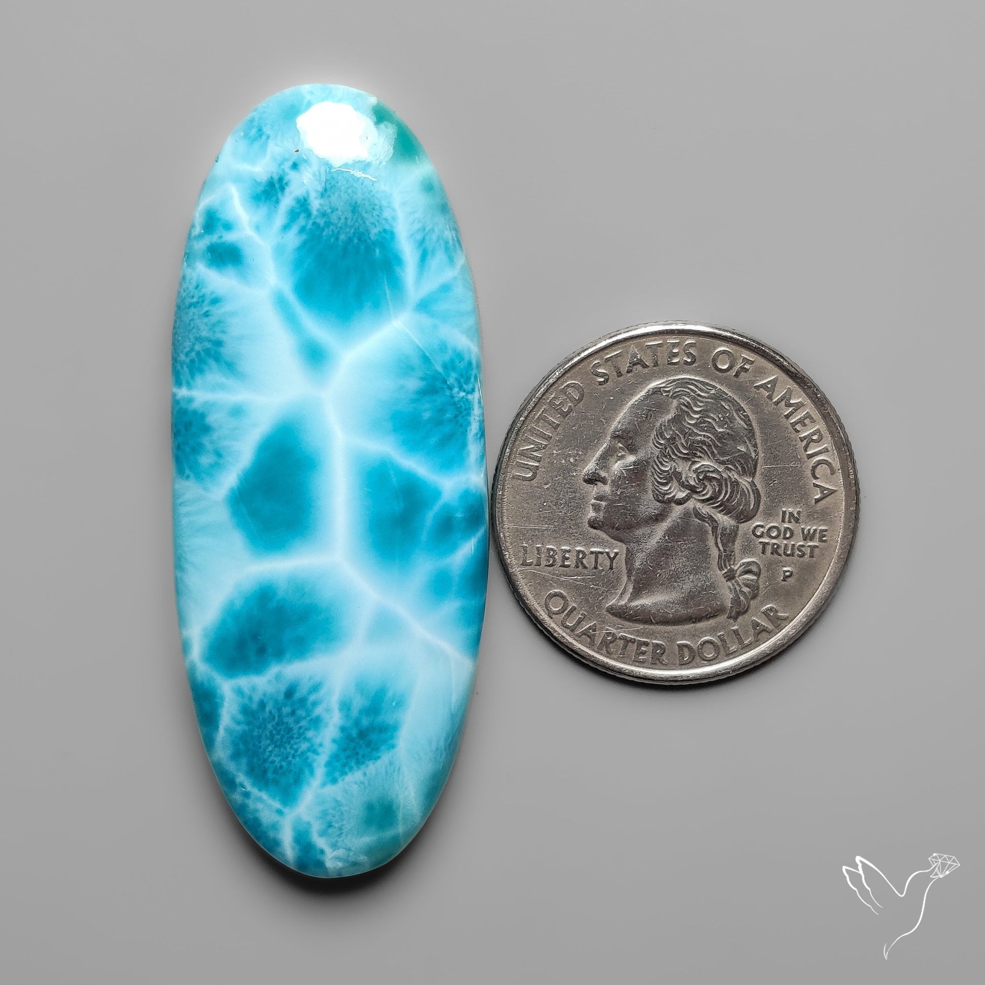 AAA Top Grade Larimar Cabochon