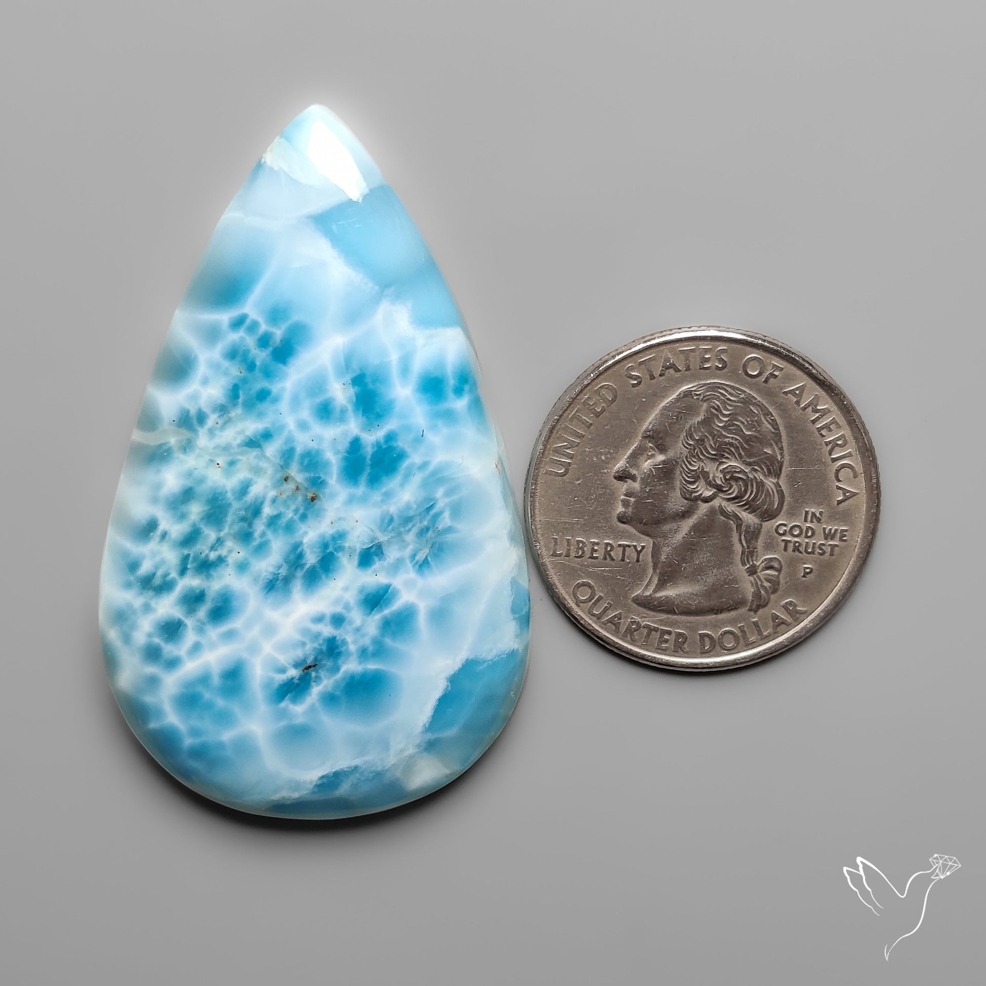 AAA Top Grade Larimar Cabochon