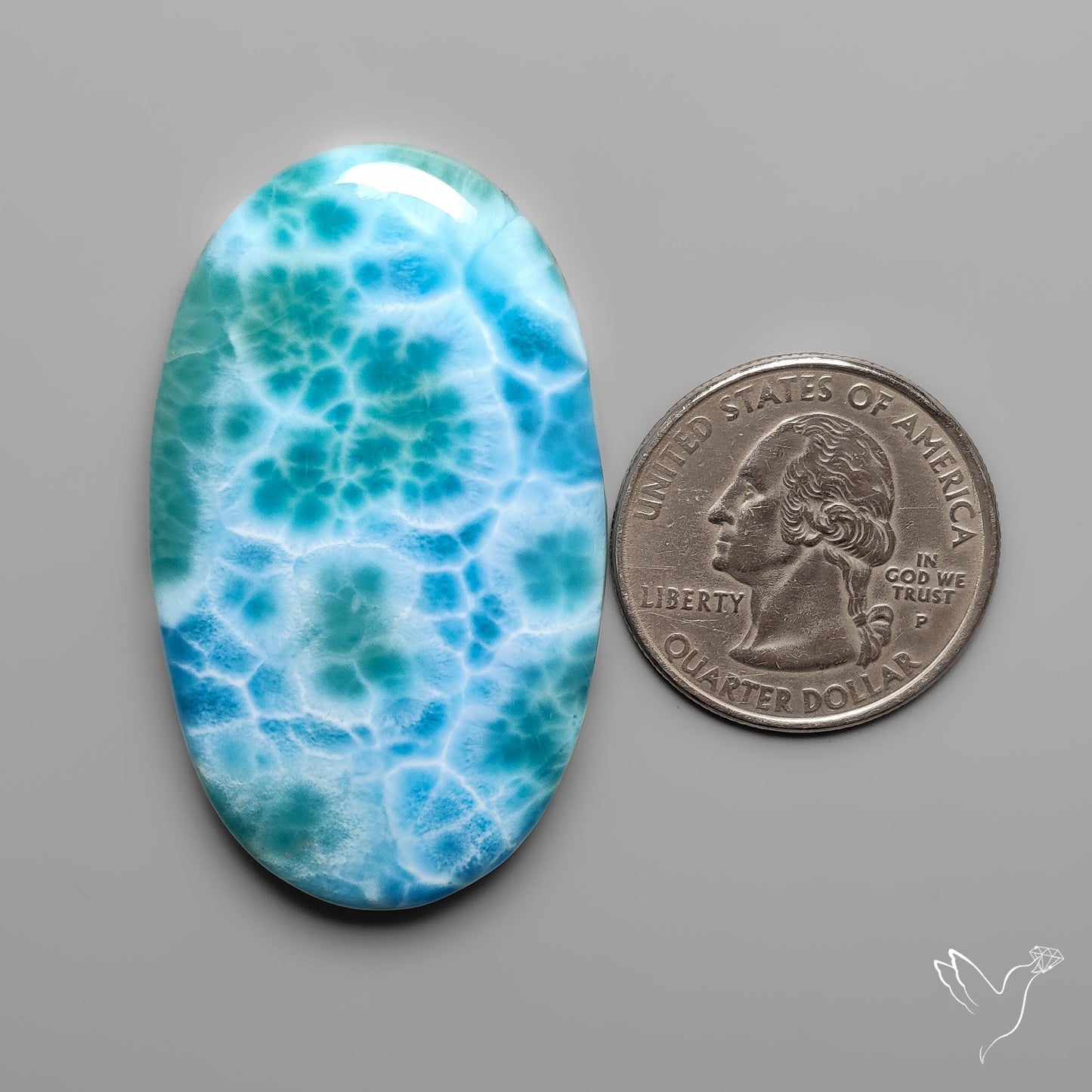 AAA Top Grade Larimar Cabochon