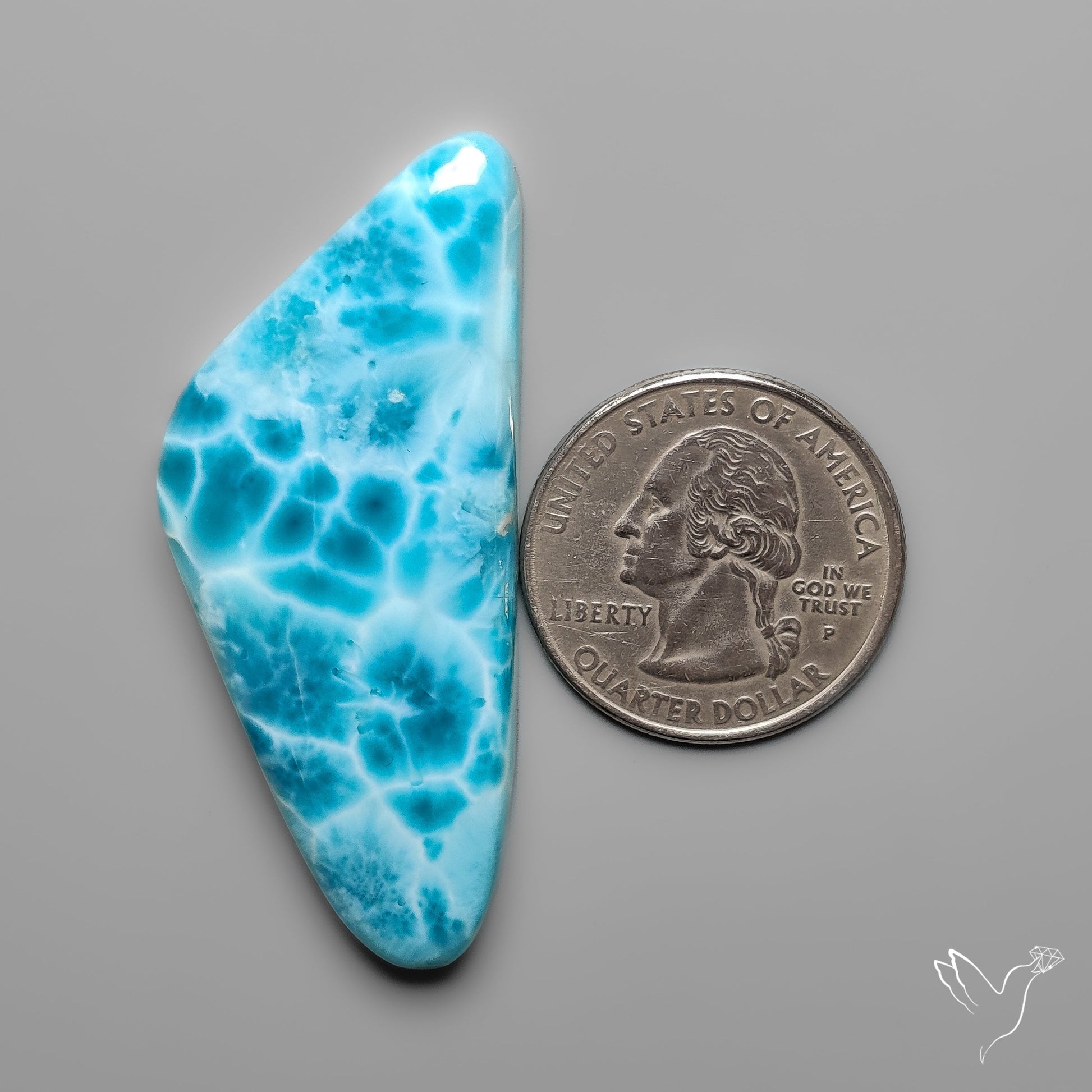 AAA Top Grade Larimar Cabochon