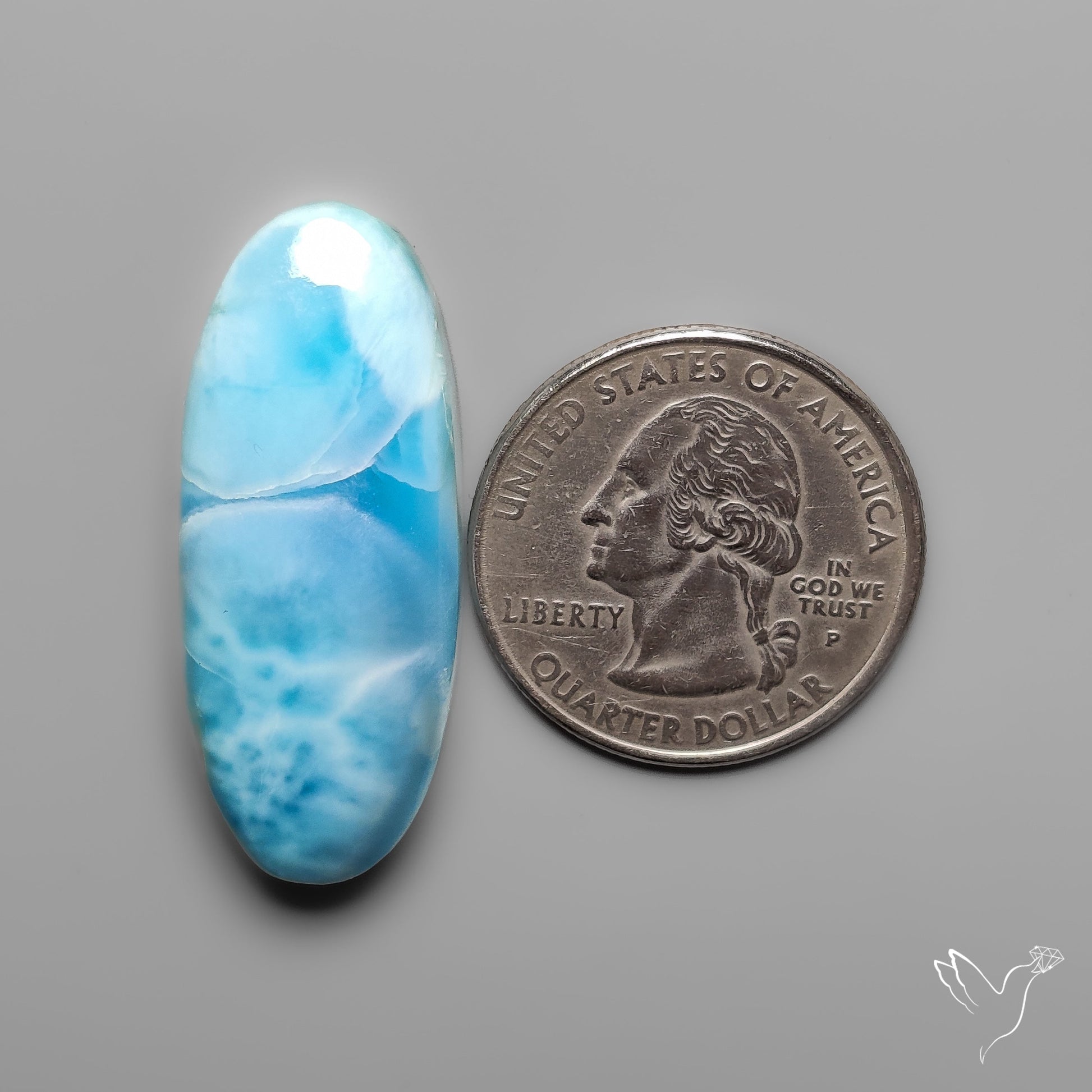 AAA Top Grade Larimar Cabochon