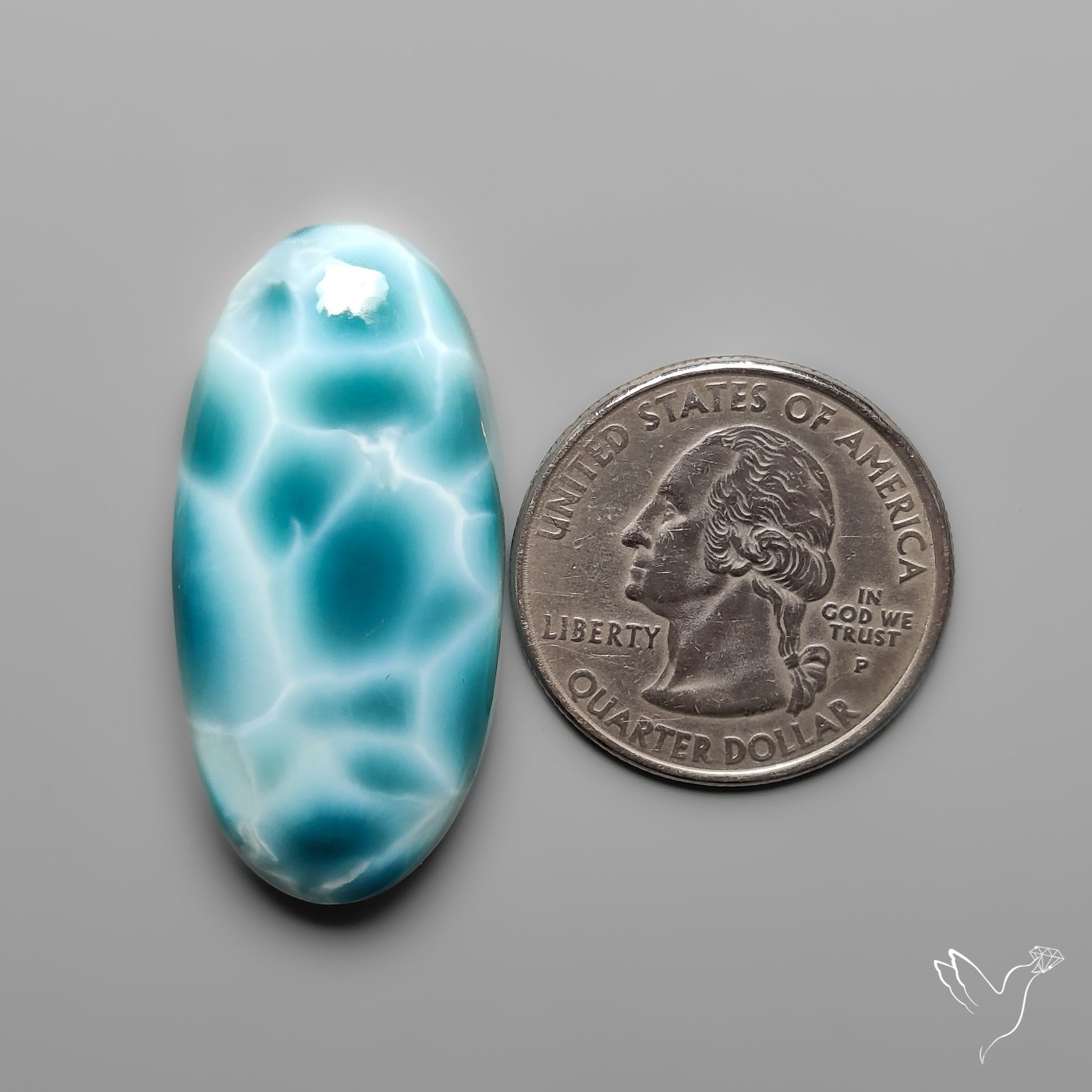 AAA Top Grade Larimar Cabochon