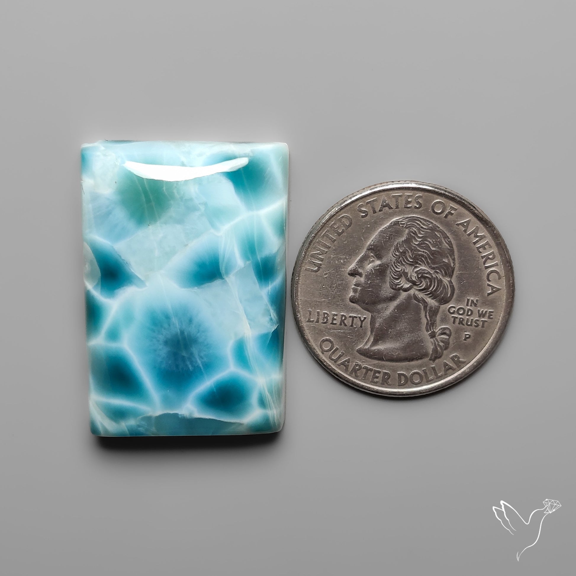 AAA Top Grade Larimar Cabochon
