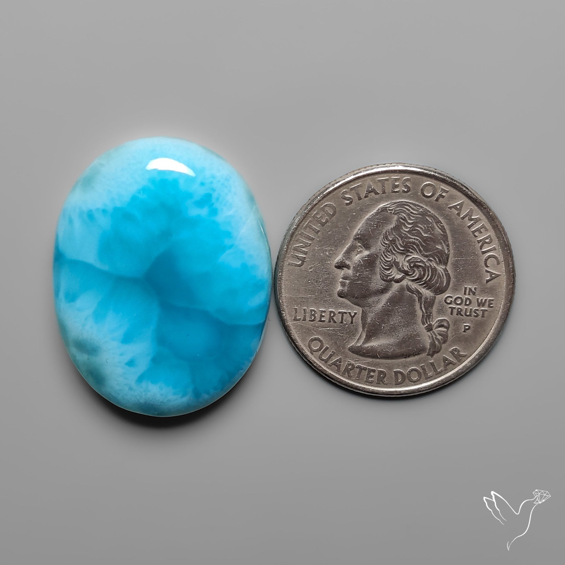 AAA Top Grade Larimar Cabochon