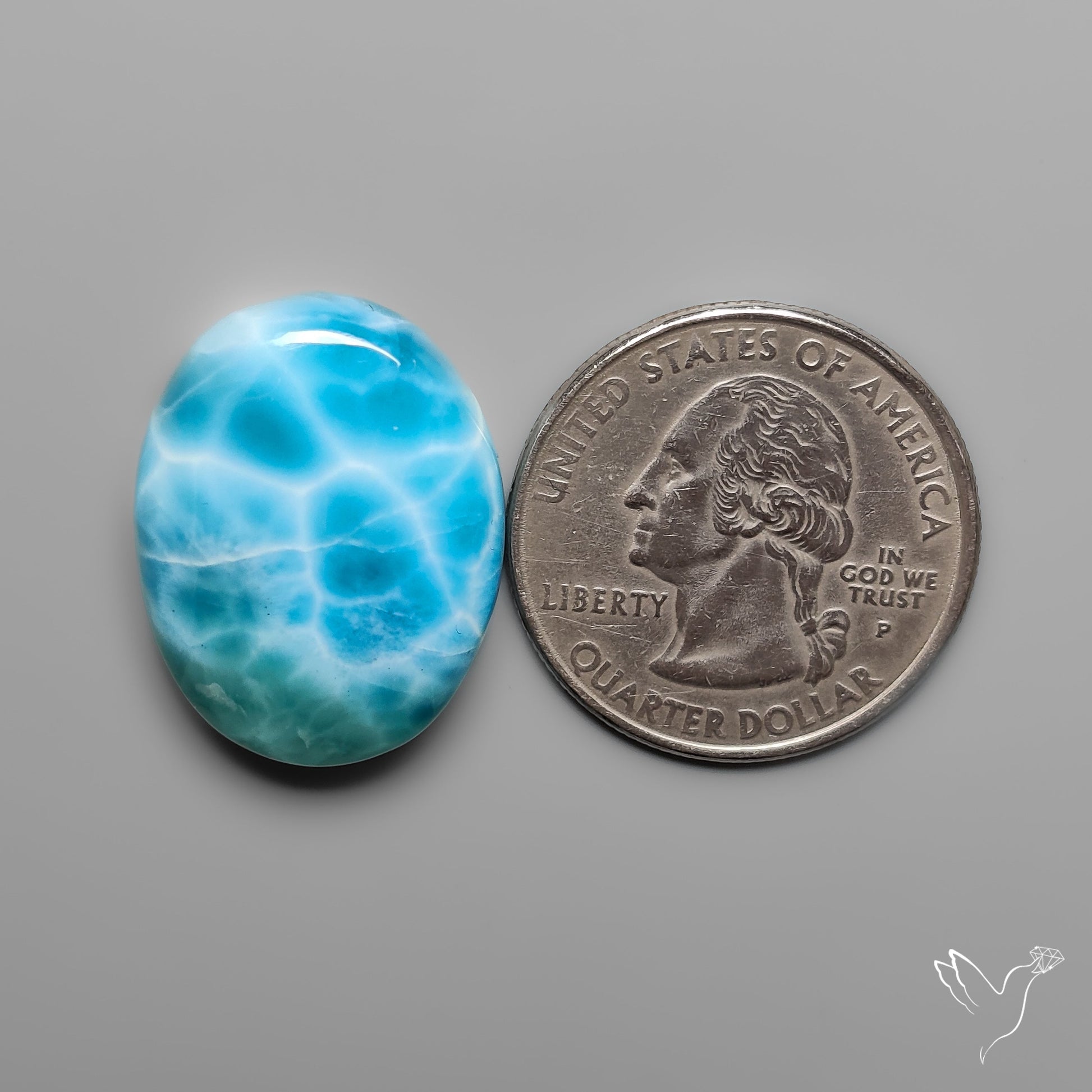 AAA Top Grade Larimar Cabochon