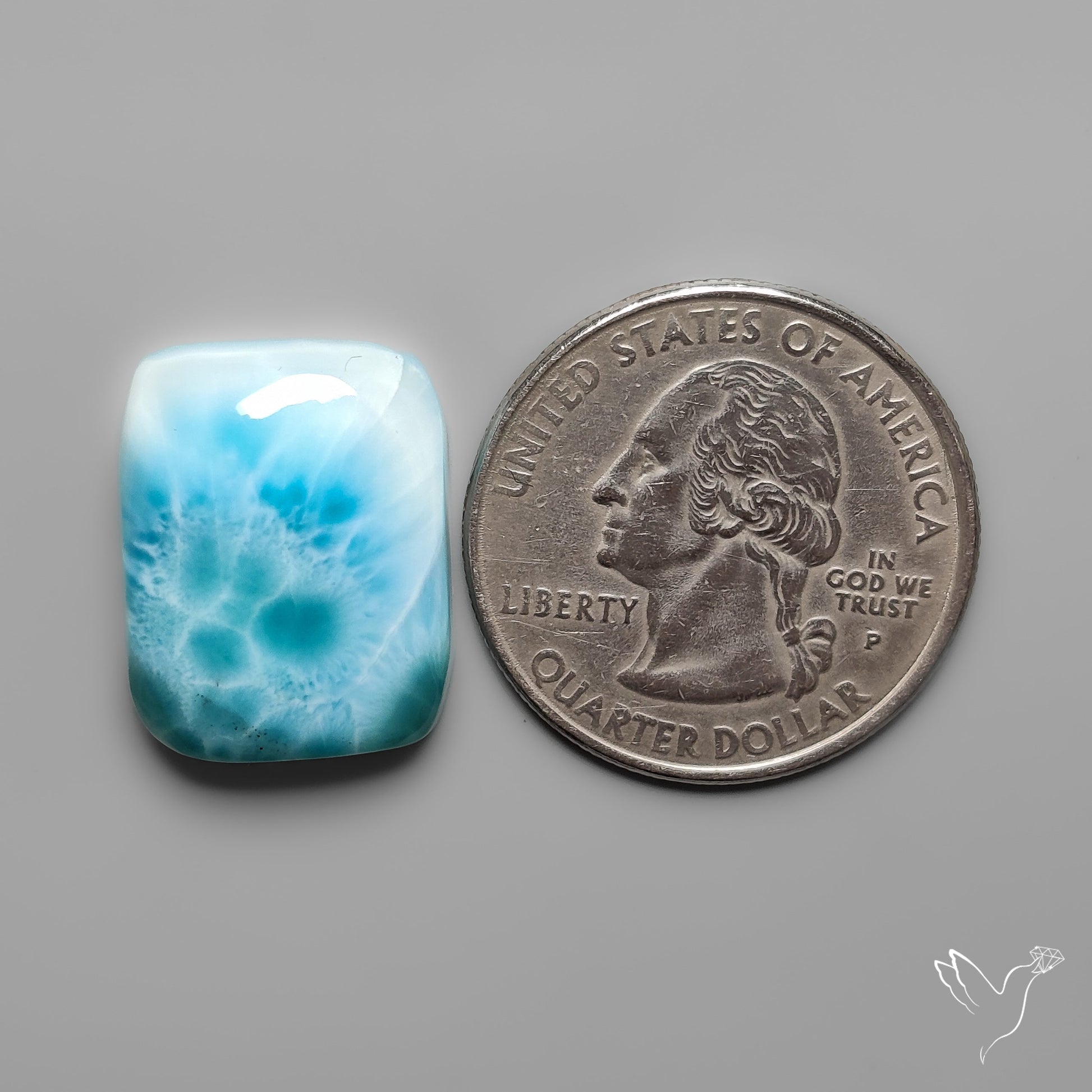 AAA Top Grade Larimar Cabochon