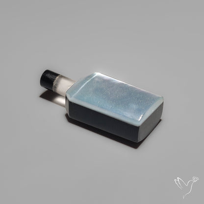 Quartz, Onyx And Mother Of Pearl Wine Bottle Carving
