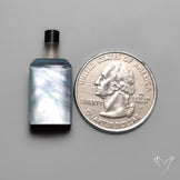 Quartz, Onyx And Mother Of Pearl Wine Bottle Carving