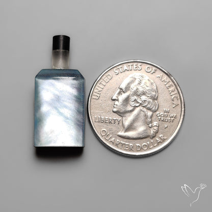 Quartz, Onyx And Mother Of Pearl Wine Bottle Carving