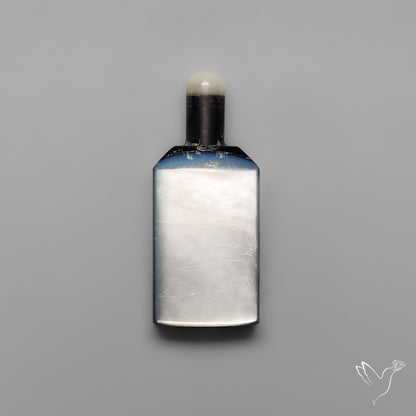 Quartz, Onyx And Mother Of Pearl Wine Bottle Carving