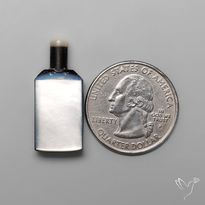 Quartz, Onyx And Mother Of Pearl Wine Bottle Carving