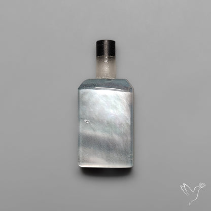 Quartz, Onyx And Mother Of Pearl Wine Bottle Carving