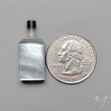 Quartz, Onyx And Mother Of Pearl Wine Bottle Carving