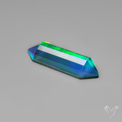 Step Cut Aurora Opal Doublets