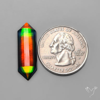 Step Cut Aurora Opal Doublets