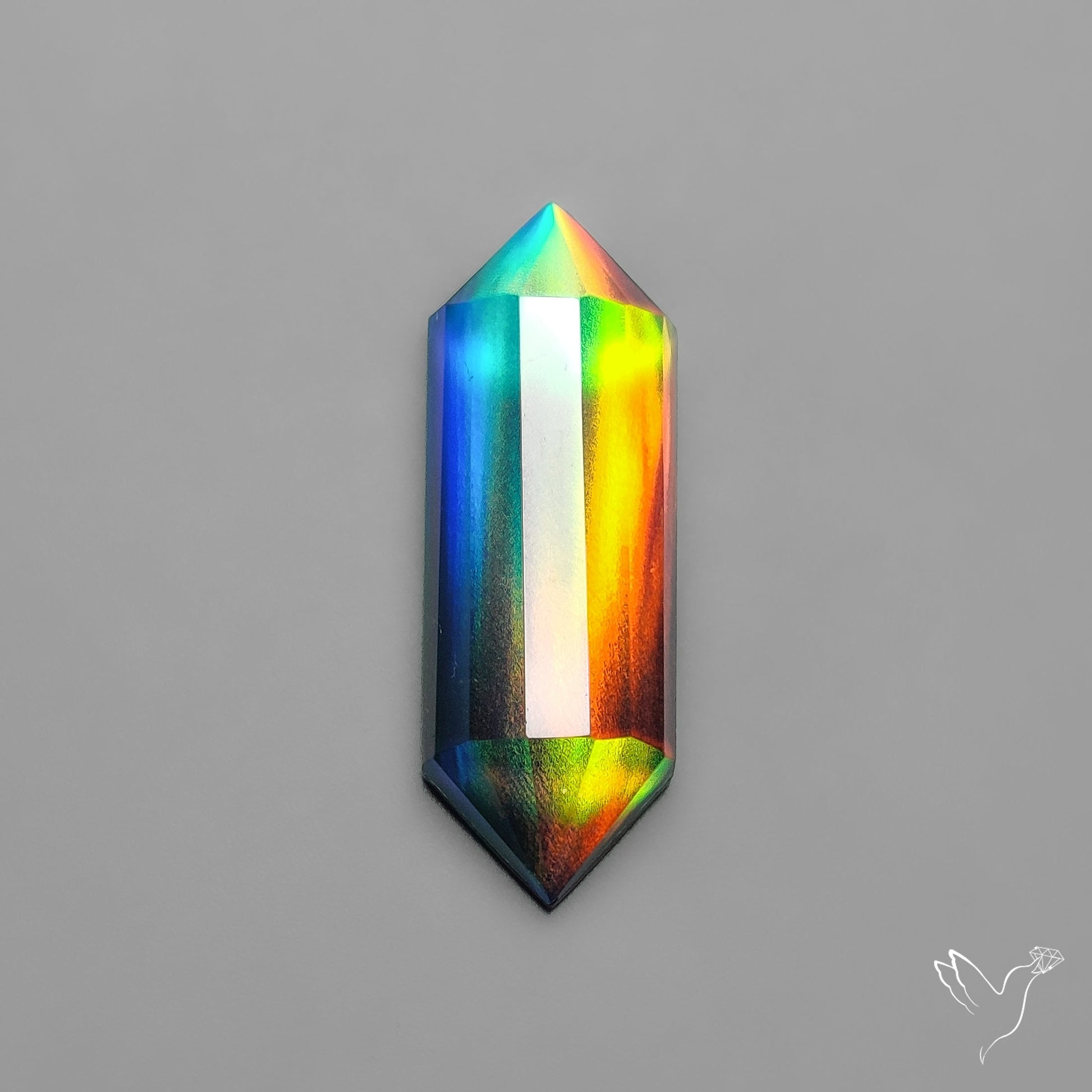 Step Cut Aurora Opal Doublets